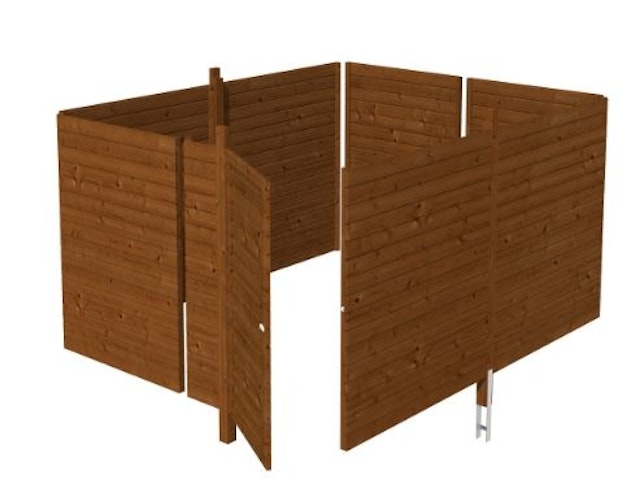 Skan Holz Abstellraum C4 für Carports - Profilschalung Bild