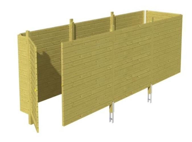 Skan Holz Abstellraum C5 für Carports - Profilschalung Bild