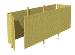 Skan Holz Abstellraum C5 für Carports - Profilschalung
