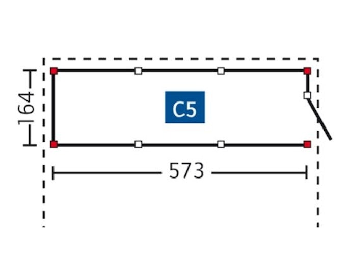 Skan Holz Abstellraum C5 für Carports - Profilschalung Bild