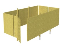 Skan Holz Abstellraum C6 für Carports - ProfilschalungZubehörbild