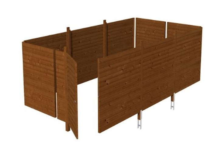 Skan Holz Abstellraum C6 für Carports - Profilschalung Bild