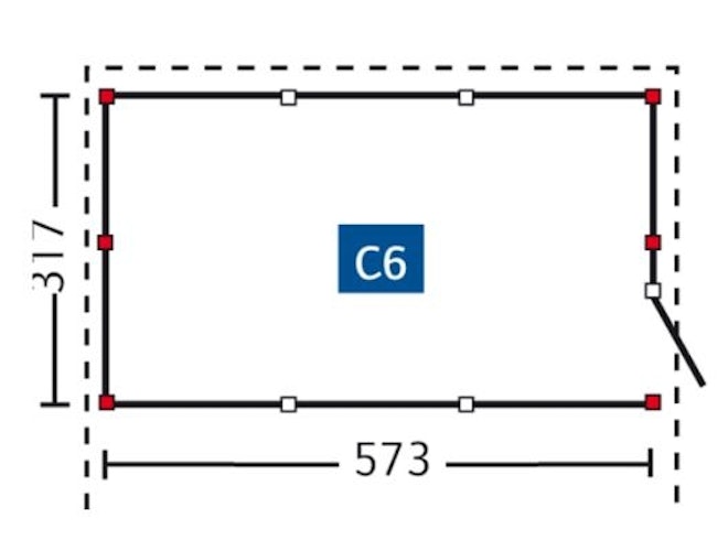 Skan Holz Abstellraum C6 für Carports - Profilschalung Bild