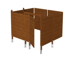 Skan Holz Abstellraum C8 für Carports - Profilschalung