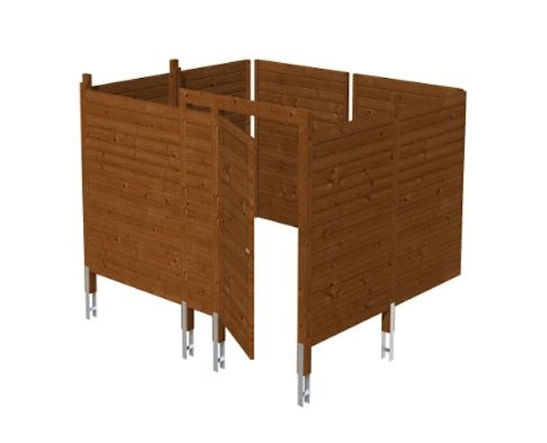 Skan Holz Abstellraum C8 für Carports - Profilschalung Bild