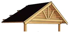 Skan Holz Dachverlängerung auf 212 x 420 cm für Toronto