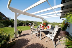 Skan Holz Echtglas-Dacheindeckung für Terrassenüberdachungen (im Austausch mit Polycarbonat)