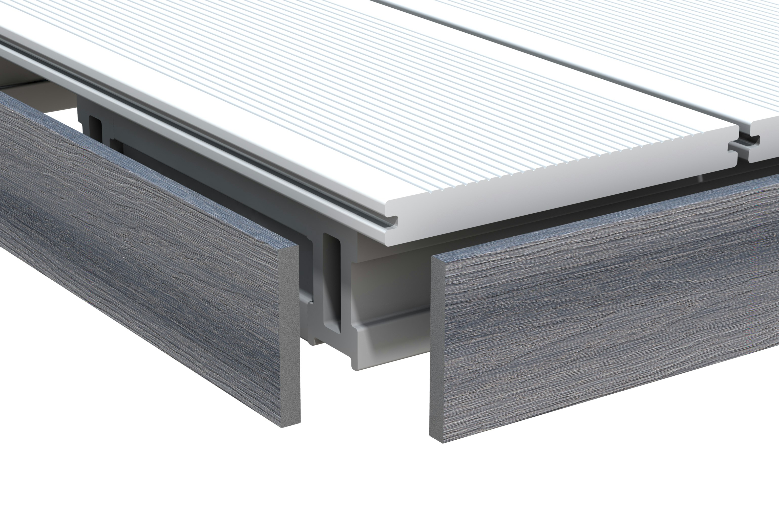 TraumGarten DreamDeck Platinum Abschlussleiste Grau