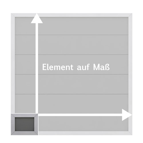 TraumGarten Design WPC Alu Maßbreite/-höhe