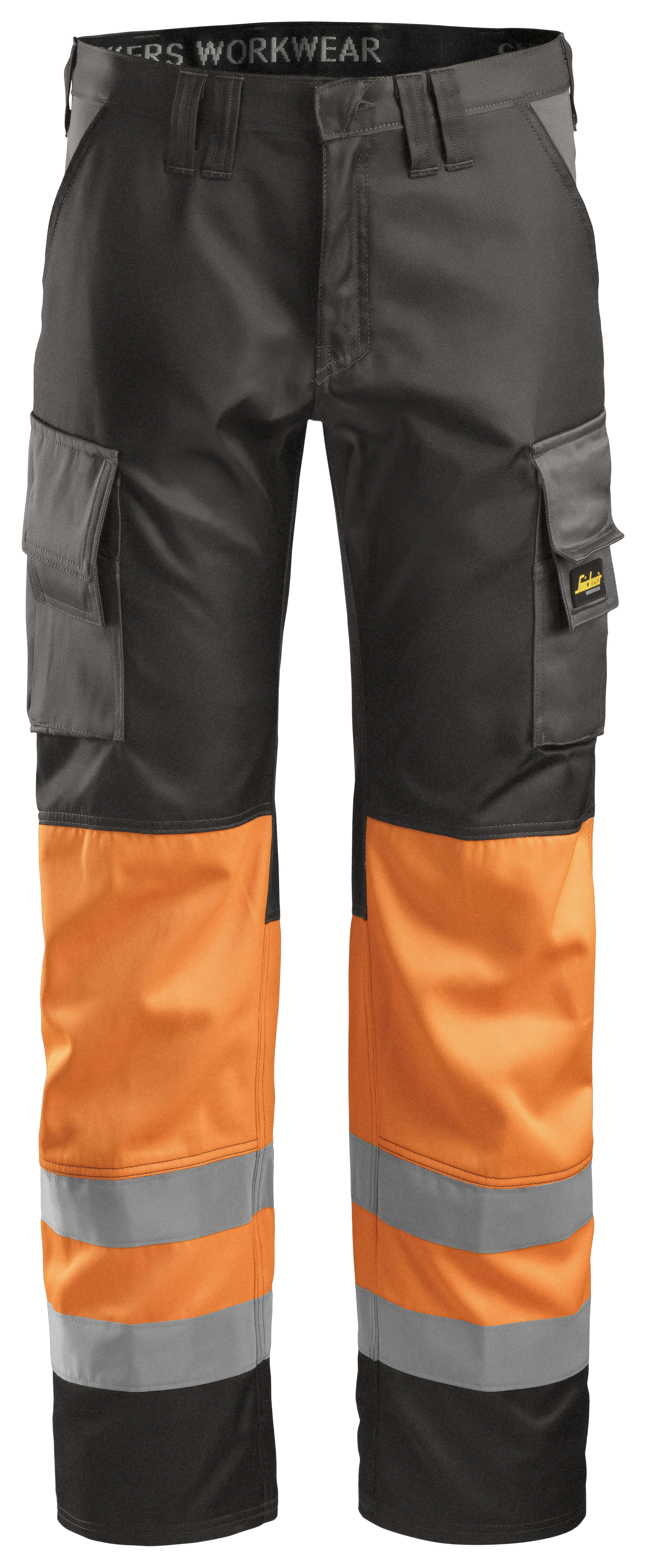 Snickers High-Vis-Arbeitshose, Warnschutzklasse 1