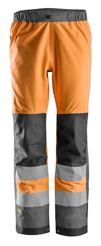 Snickers AllroundWork, Wasserdichte High-Vis-Softshell-Arbeitshose, Warnschutzklasse 2