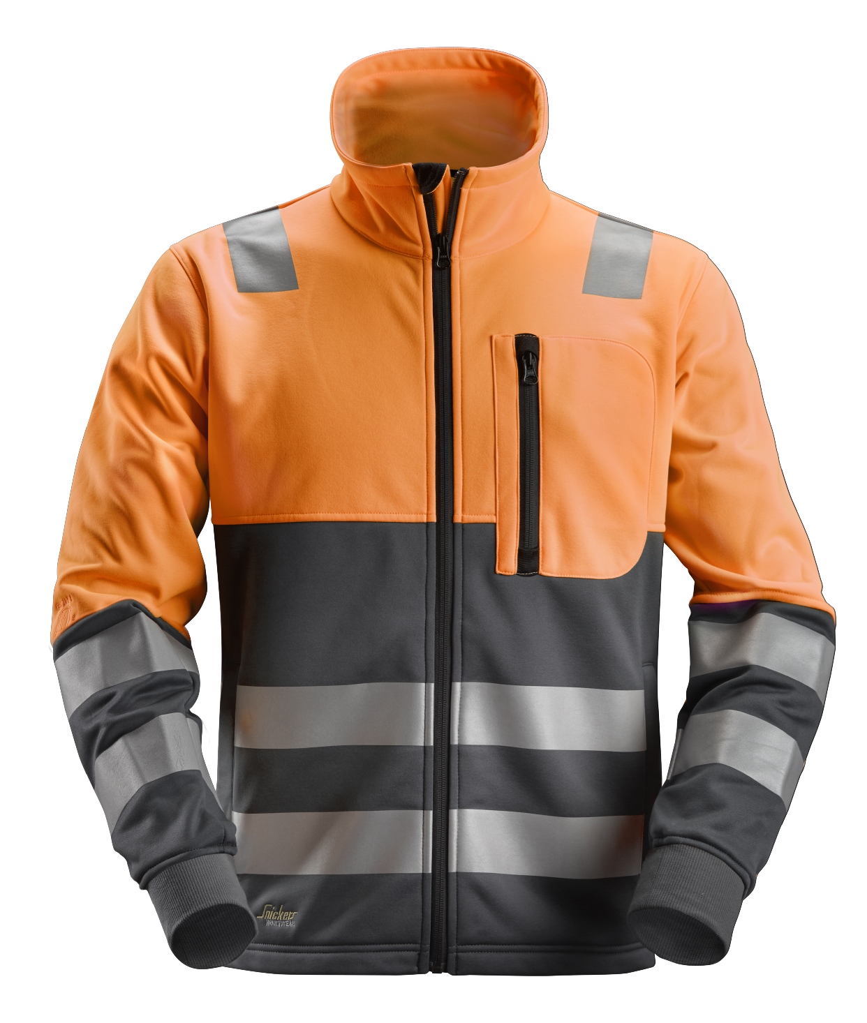 Vorschaubild Galerie Snickers AllroundWork, High-Vis-Jacke mit durchgehendem Reißverschluss, Warnschutzklasse 2