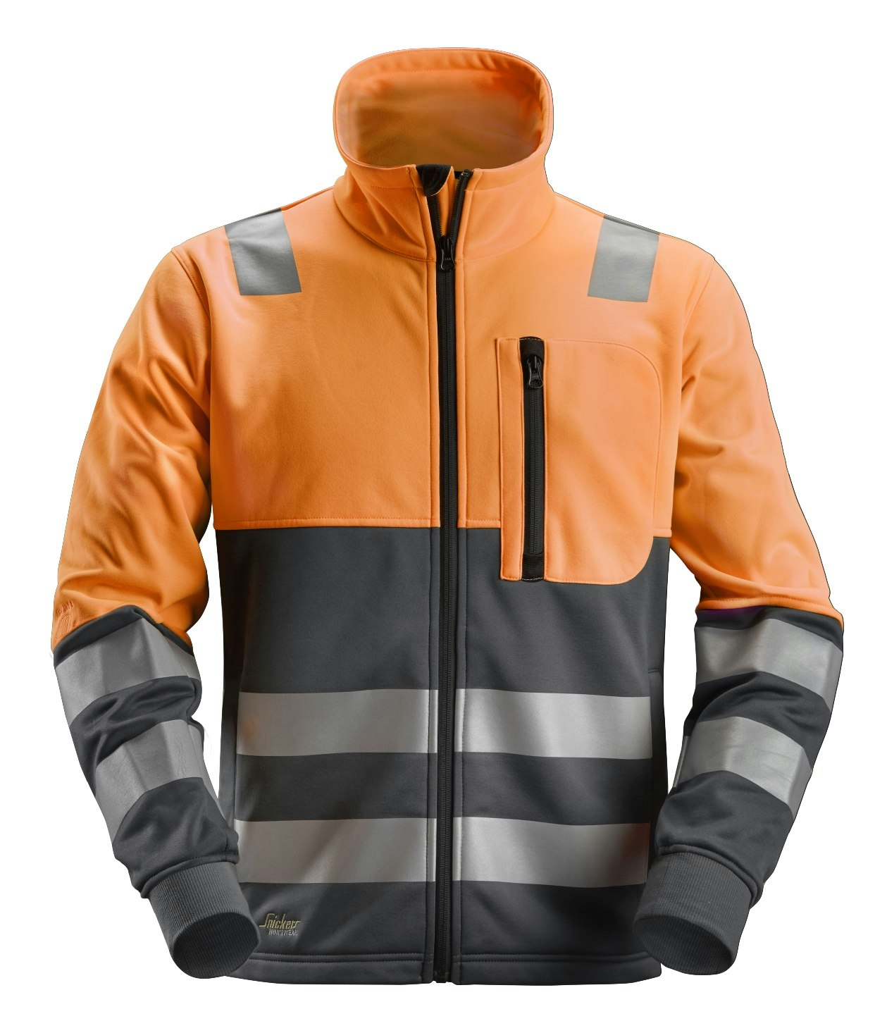 Snickers AllroundWork, High-Vis-Jacke mit durchgehendem Reißverschluss, Warnschutzklasse 2