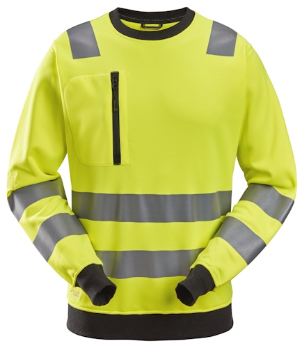 Snickers AllroundWork, High-Vis-Sweatshirt Klasse 2/3