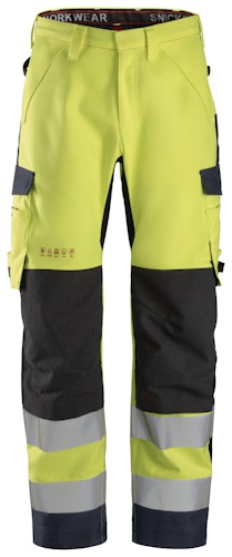 Snickers ProtecWork, wasserdichte Softshell-Hose, Warnschutzklasse 2