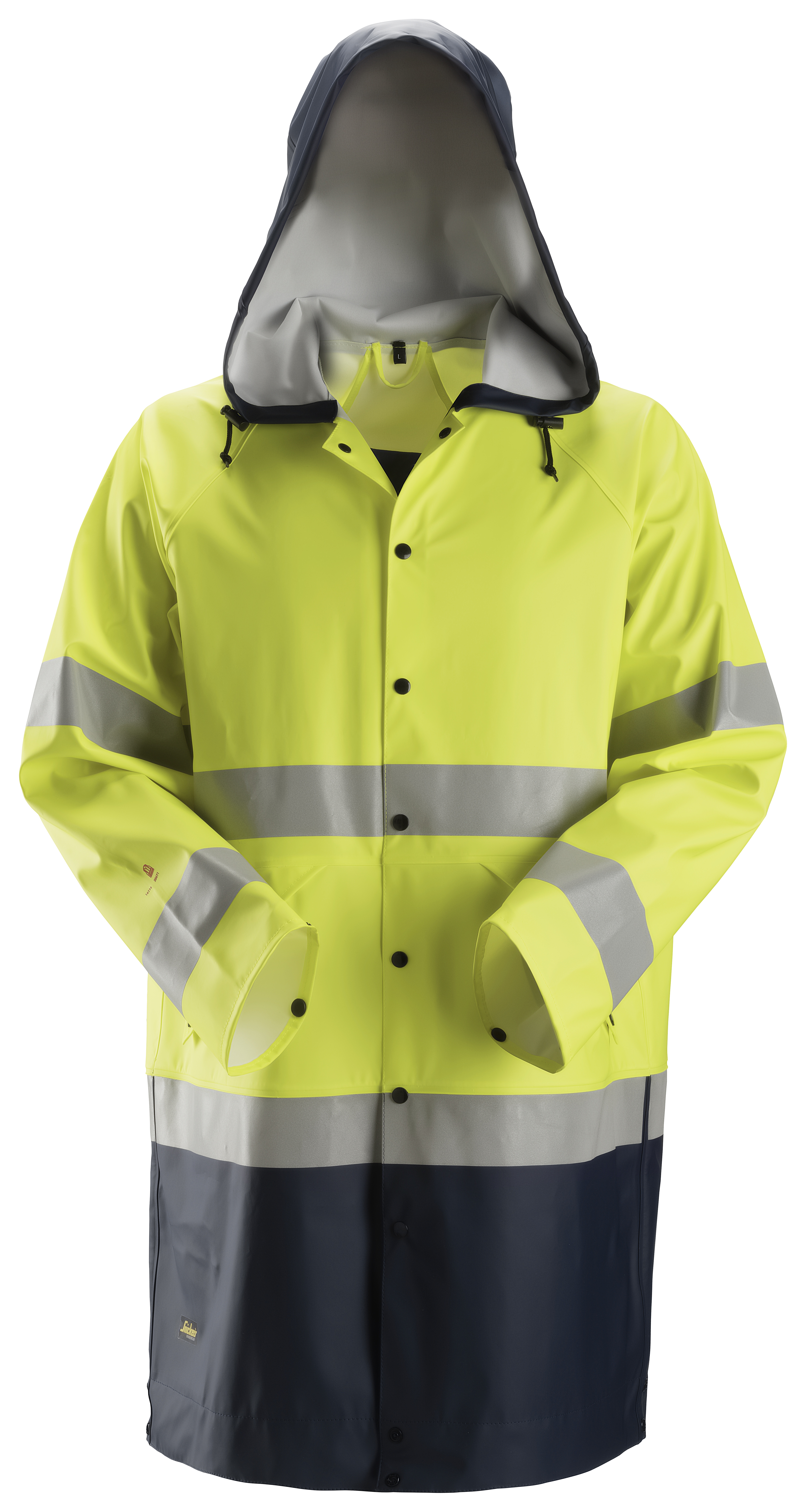 Vorschaubild Galerie Snickers ProtecWork, PU-Regenjacke, Warnschutzklasse 3