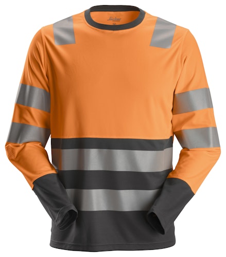 Snickers AllroundWork, High-Vis-Langarm-T-Shirt Klasse 2