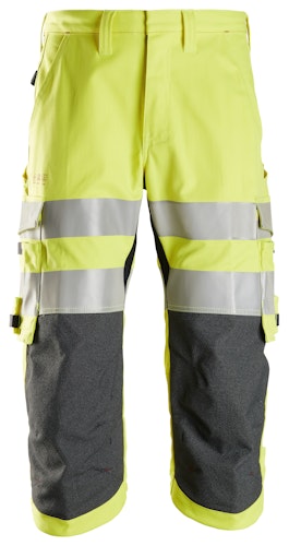 Snickers ProtecWork Hi-Vis Piraten Arbeitshose, Klasse 2, EN 14404, 1149, 14116, 20471