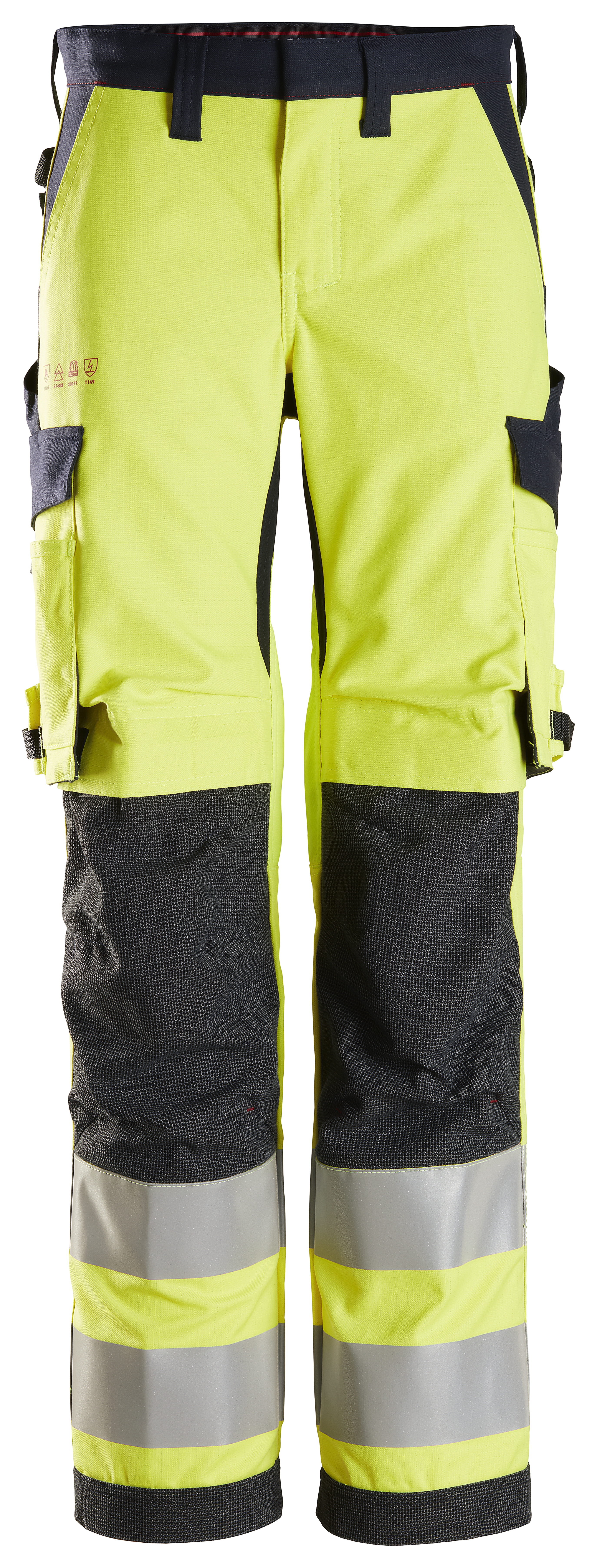 Vorschaubild Galerie Snickers ProtecWork Hi-Vis Damen Arbeitshose, Klasse 2, EN 14404, 1149, 13034, 11611, 11612, 20471, IEC 61482