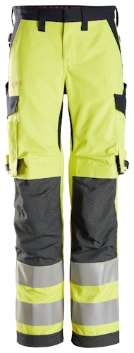 Snickers ProtecWork Hi-Vis Damen Arbeitshose, Klasse 2, EN 14404, 1149, 13034, 11611, 11612, 20471, IEC 61482