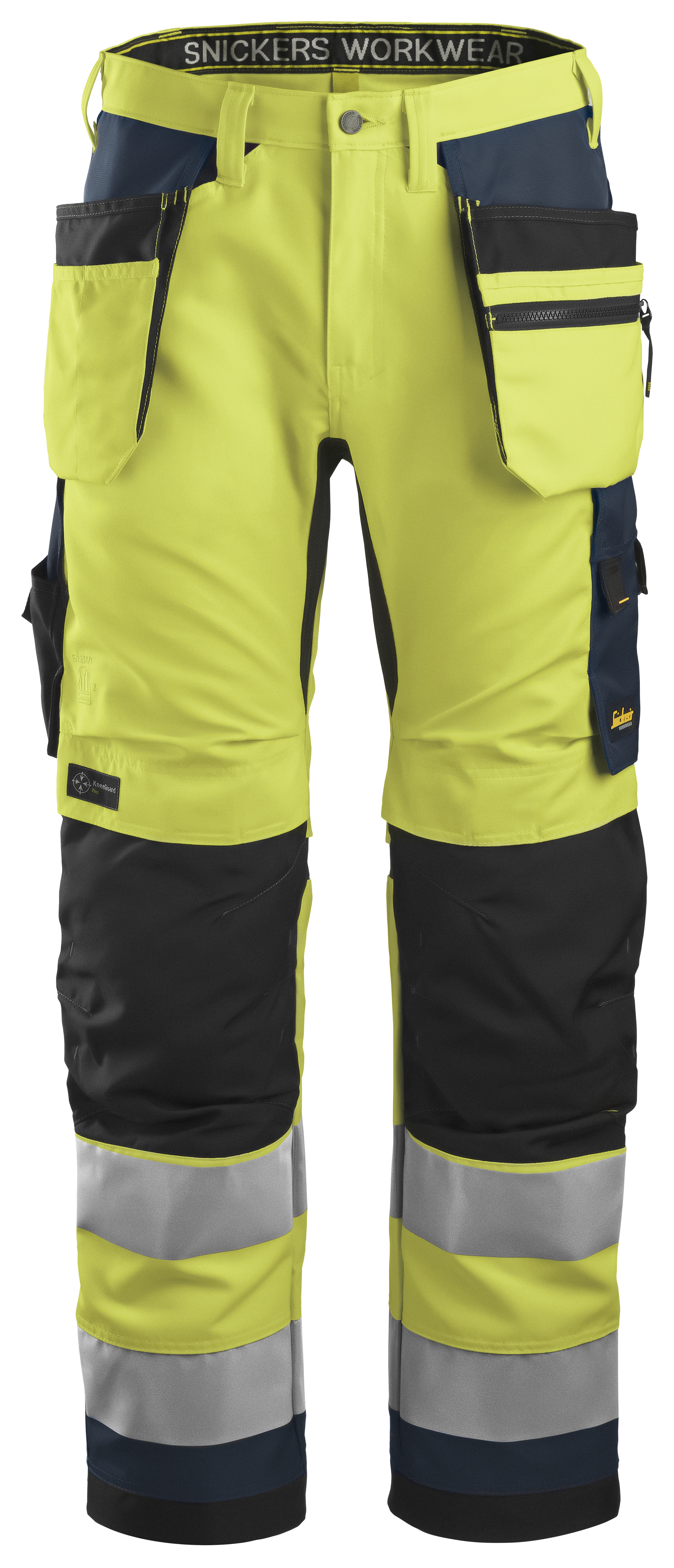 Vorschaubild Galerie Snickers AllroundWork, High-Vis-Arbeitshose+ mit Holstertaschen, Warnschutzklasse 2