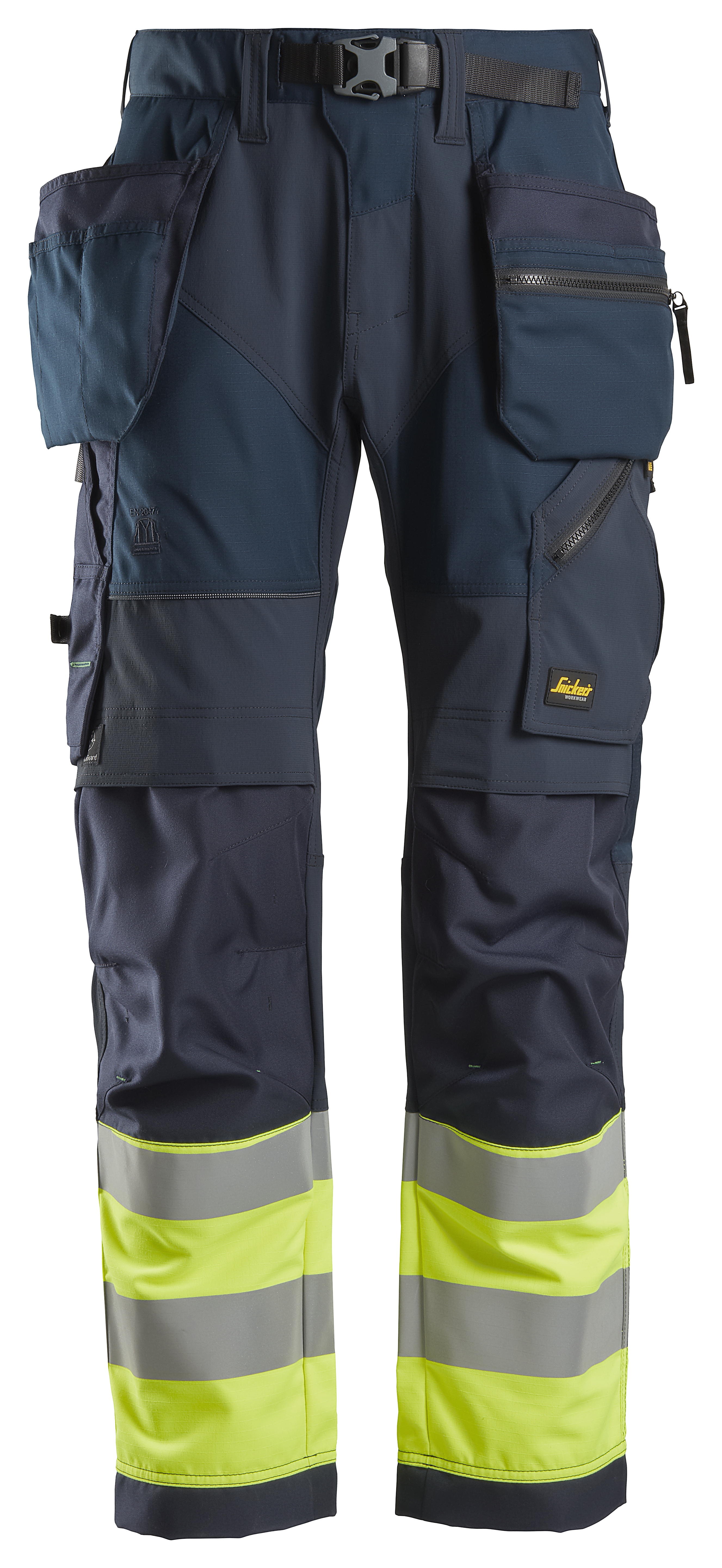 Vorschaubild Galerie Snickers FlexiWork, High-Vis-Arbeitshose+ mit Holstertaschen, Warnschutzklasse 1