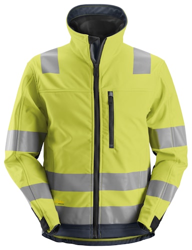 Snickers AllroundWork, High-Vis-Softshell-Arbeitsjacke, Warnschutzklasse 3