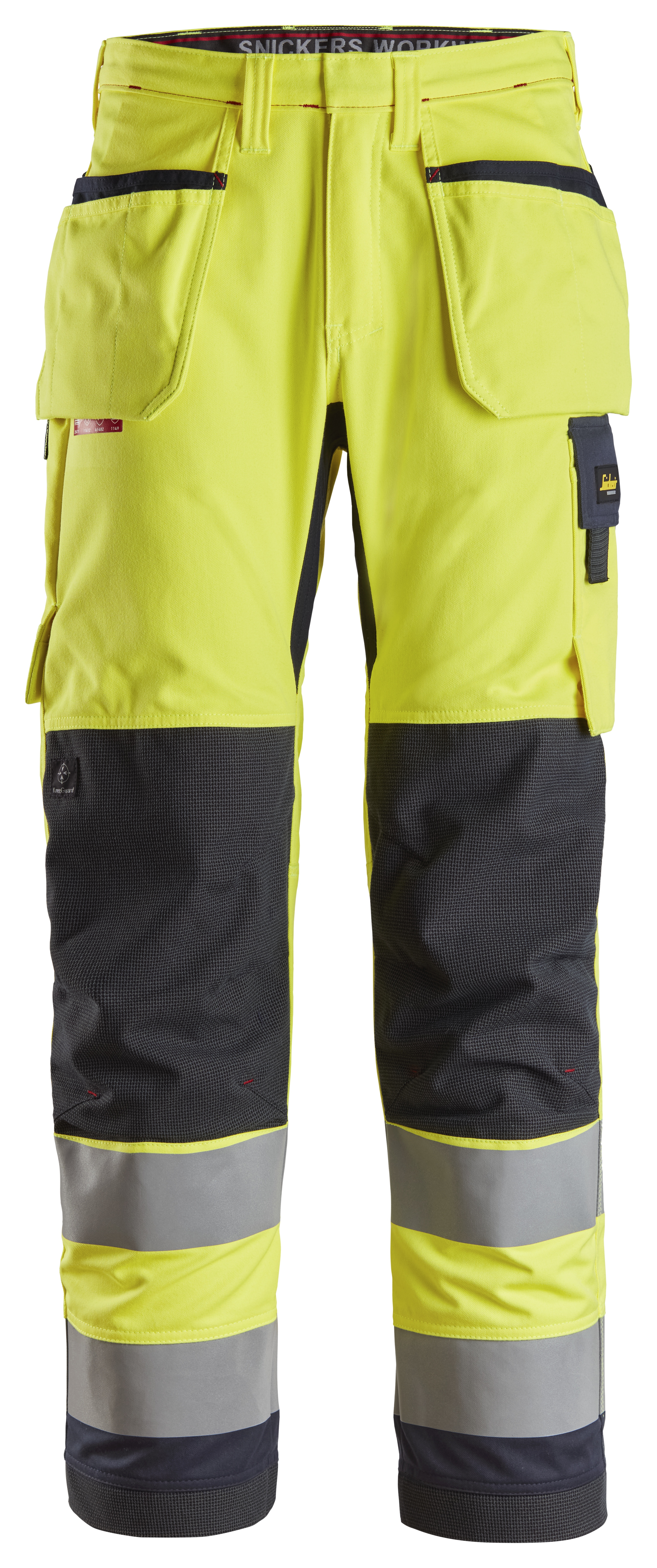 Vorschaubild Galerie Snickers ProtecWork, Arbeitshose mit Holstertaschen, High-Vis, Klasse 2