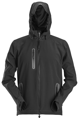 Snickers Flexiwork, Wasserdichte Softshell-Jacke mit Kapuze