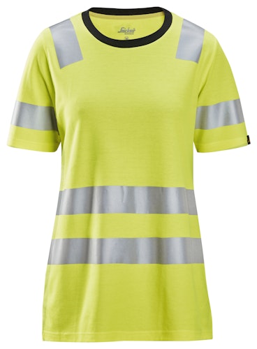 Snickers High-VIS, Damen-T-Shirt, Warnschutzklasse 2