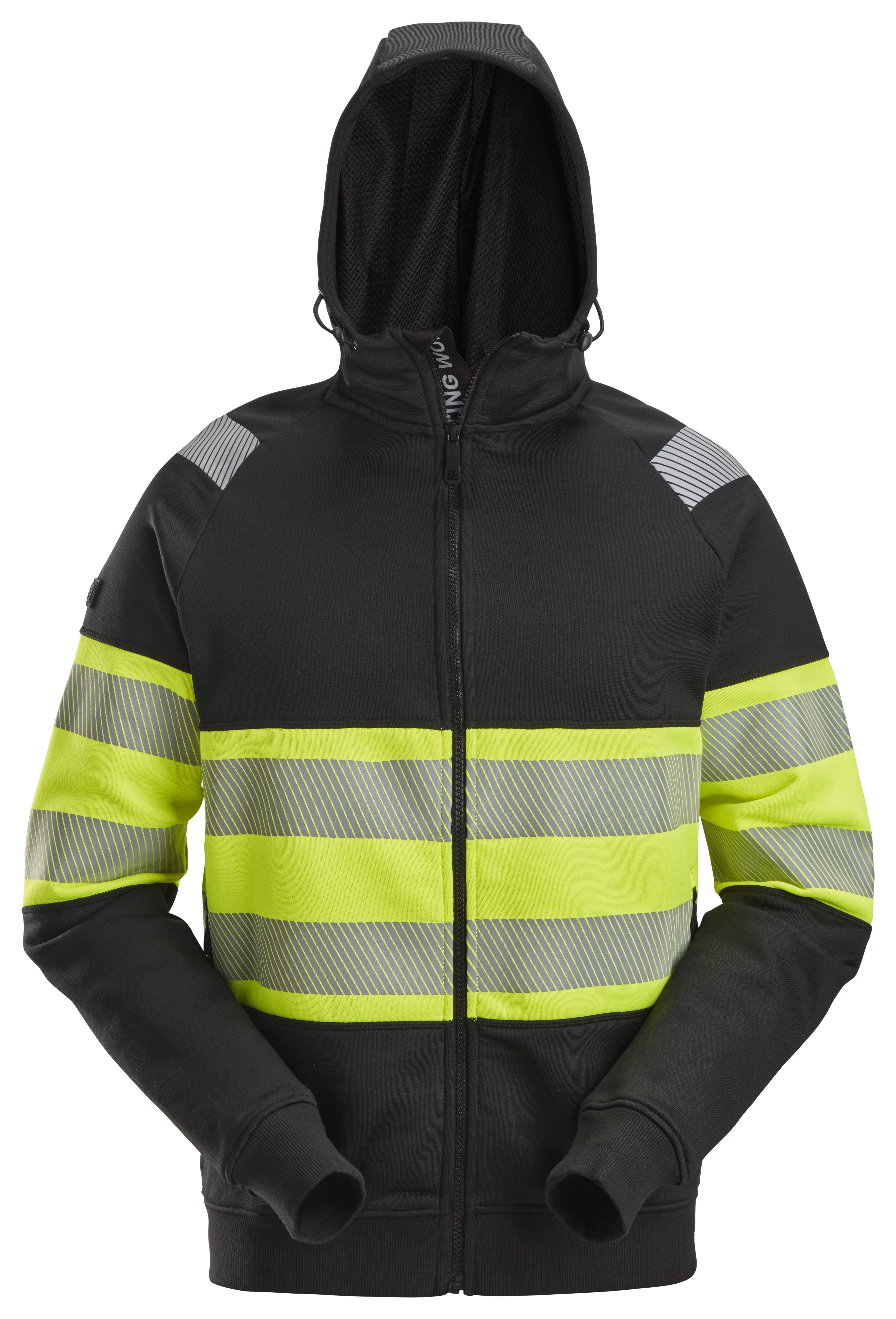 Vorschaubild Galerie Snickers High-Vis-Kapuzenjacke mit durchgehendem Reißverschluss, Warnschutzklasse 1