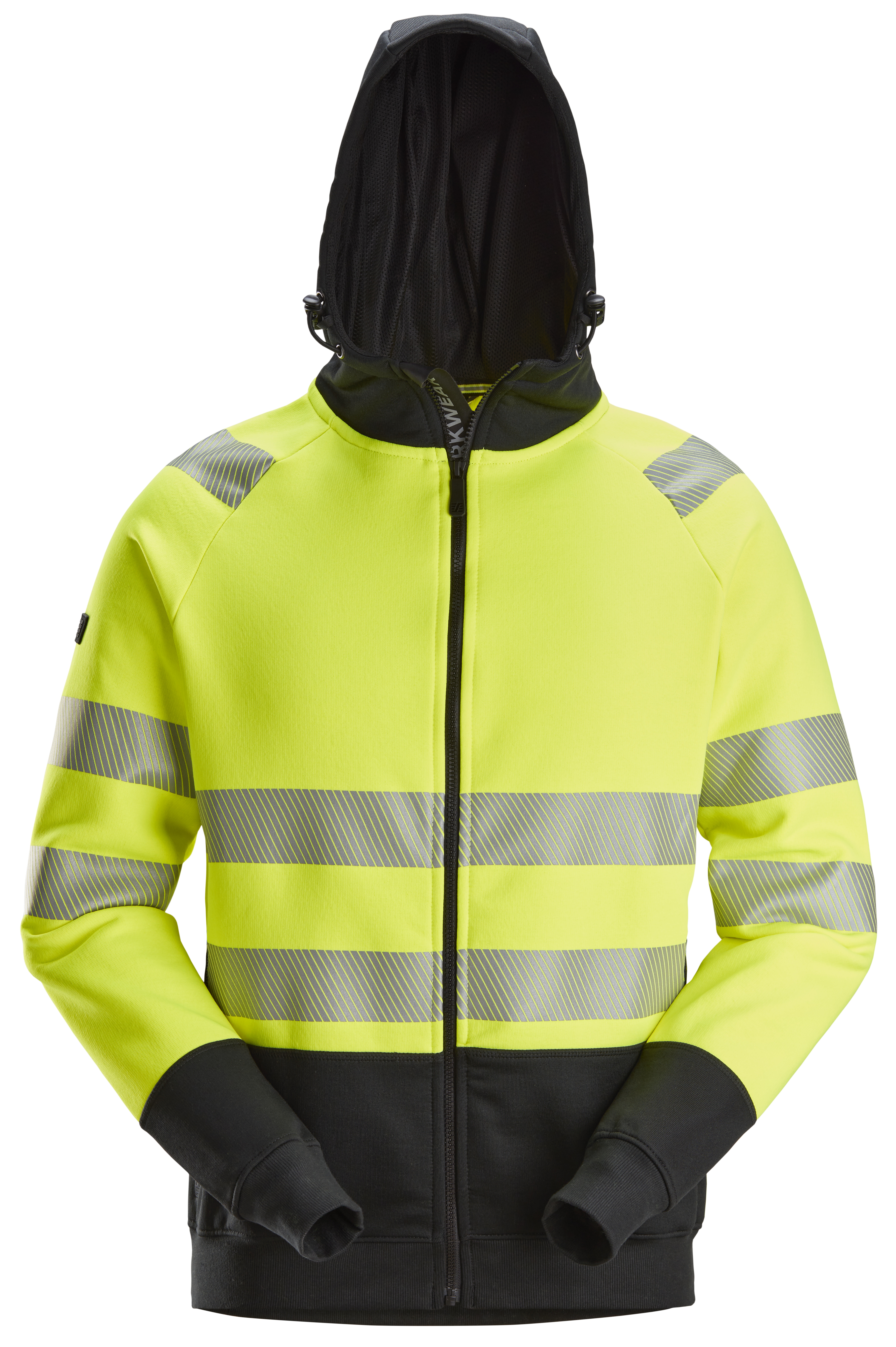 Vorschaubild Galerie Snickers High-Vis-Kapuzenjacke mit durchgehendem Reißverschluss, Warnschutzklasse 2