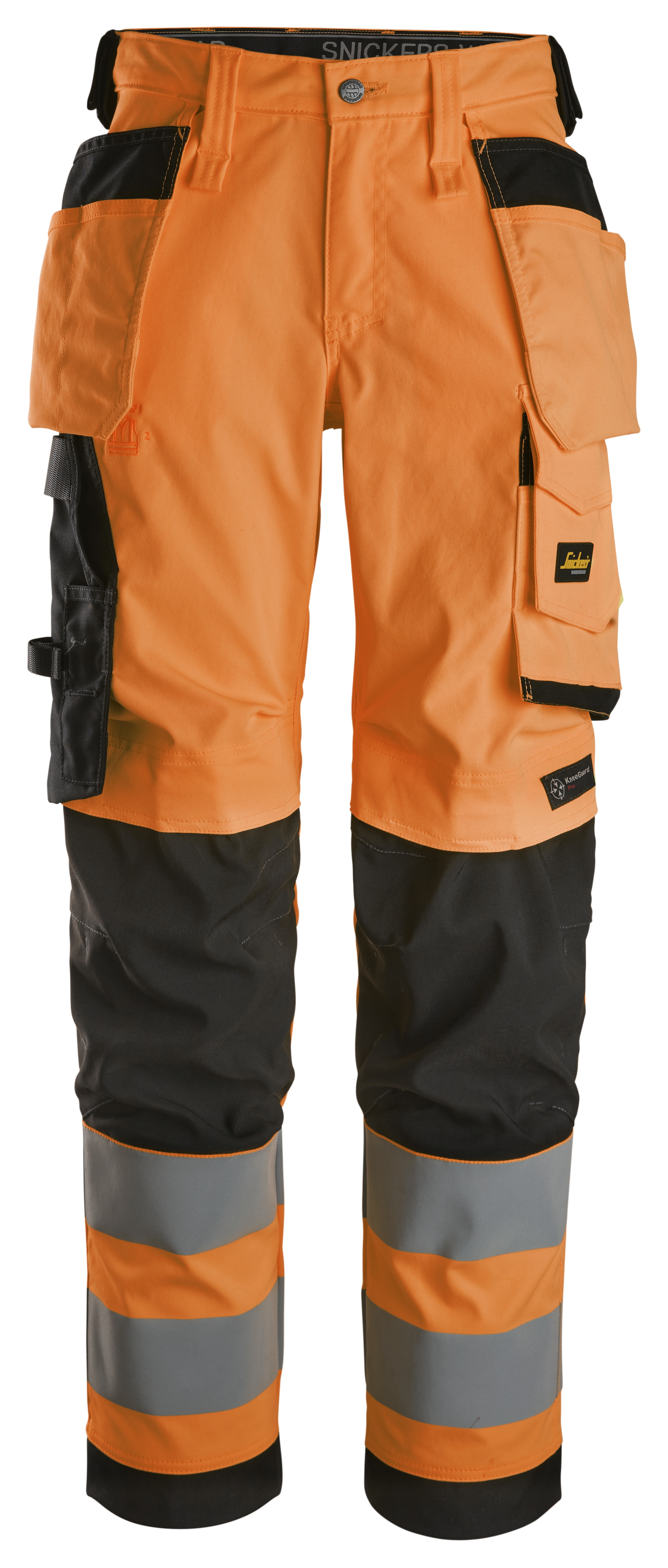 Vorschaubild Galerie Snickers High-Vis-Damenstretchhose mit Holstertaschen, Warnschutzklasse 2