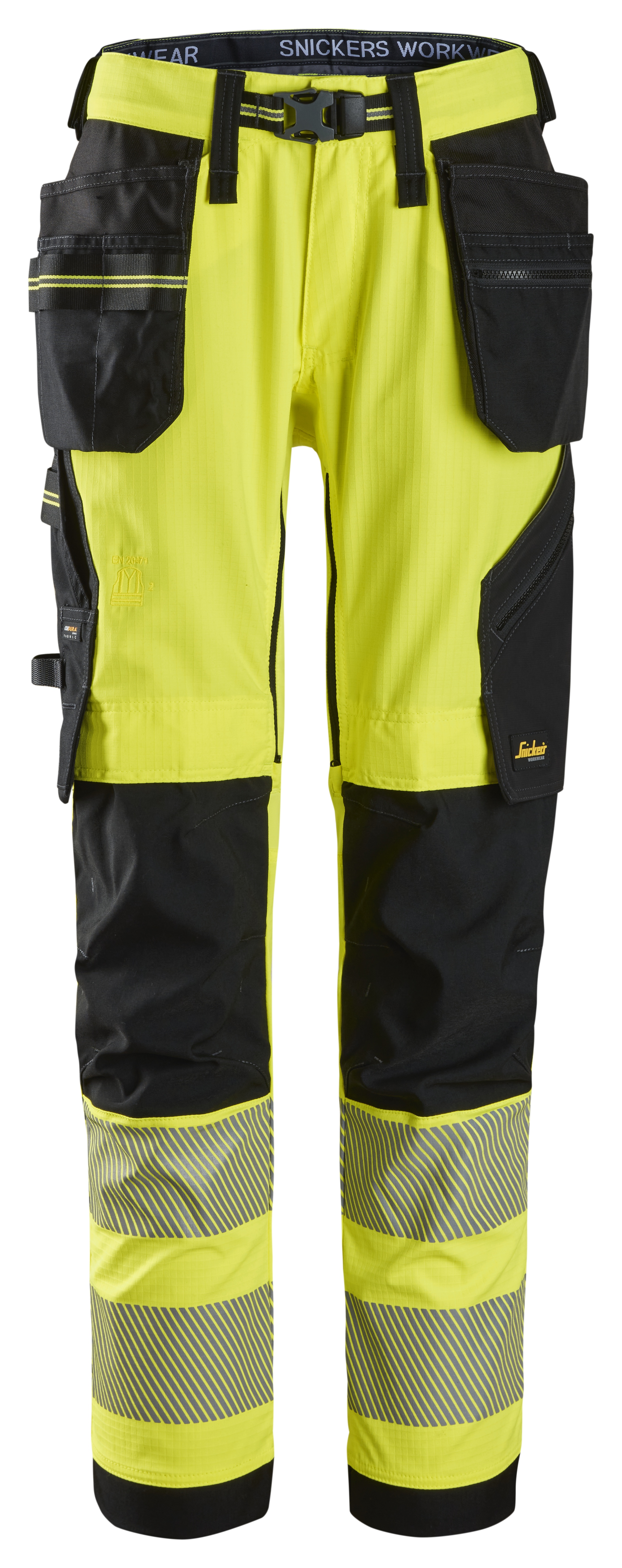 Vorschaubild Galerie Snickers High-VIS, Stretch-Arbeitshose mit Holstertaschen, Warnschutzklasse 2