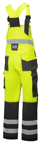 Snickers Workwear 0113 Warnschutz Latzhose, Klasse 2