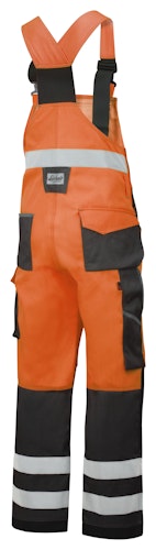 Snickers Workwear 0113 Warnschutz Latzhose, Klasse 2