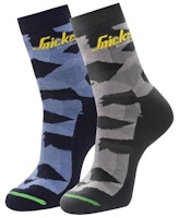 Snickers workwear 9219 FlexiWork Camo-Socken 2-Pack