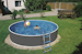 myPOOL Swimming Pool Poolset Splash mit Kartuschenfilteranlage - grauBild