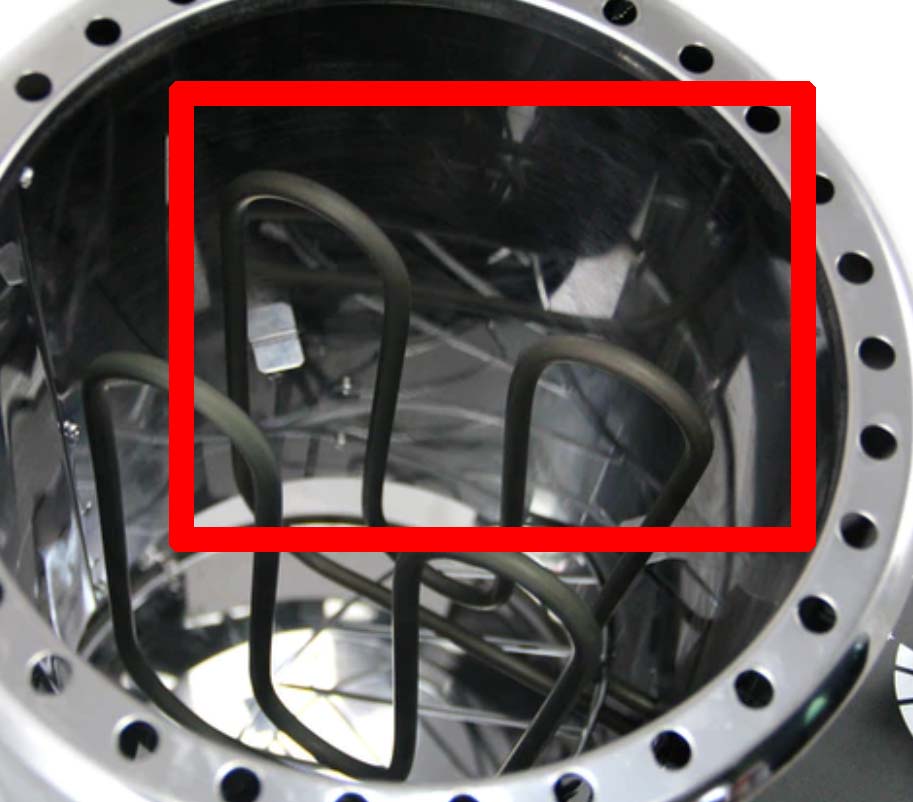 Vorschaubild Galerie Heizstab 1,2 kW zu Karibu Biokombi-Saunaofen 3,6 KW 0865001008