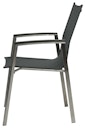 STERN Gartenmöbel-Set NEW TOP, Tisch 200 x 100 + 6 Stapelsessel, Edelstahl / HPL Silverstar