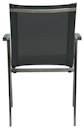 STERN Gartenmöbel-Set NEW TOP, Tisch 200 x 100 + 6 Stapelsessel, Edelstahl / HPL Silverstar