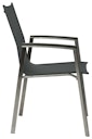 STERN Gartenmöbel-Set NEW TOP, Tisch 200 x 100 + 6 Stapelsessel, Edelstahl / HPL Silverstar