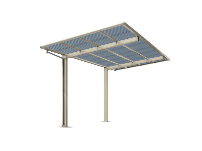 Ximax Carport Swingline Typ 60 531 x 274 cm Edelstahl-Look