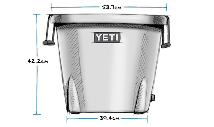 YETI isolierter Eiskübel TANK 45