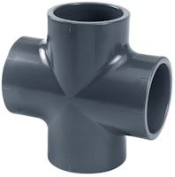 PVC-Kreuzstück 90° Ø 63 mm K - K