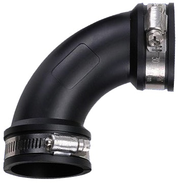 EPDM Bogen Ø 110 mm inkl. V2A Schlauchschelle