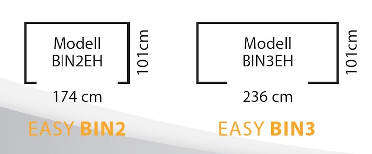 Globel Mülltonnenbox "Easy" mit Klappdeckel für bis zu 3 Mülltonnen Bild