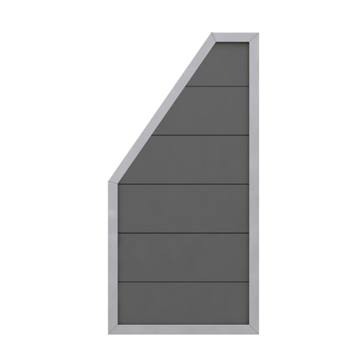 TraumGarten Design WPC Alu Anschluss Rahmen Silber 900 x 1800/900 mm