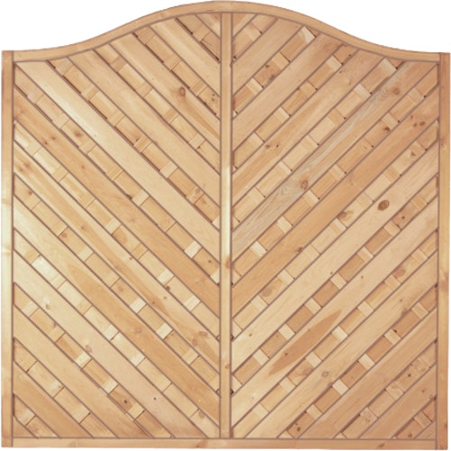 T&J MAXI DIAGONAL KRONE Lamellenzaun 180 x 180/160 cm