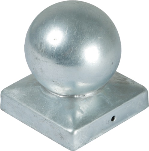 T&J Pfostenabdeckung aus Metall 9 x 9 cm Kugel